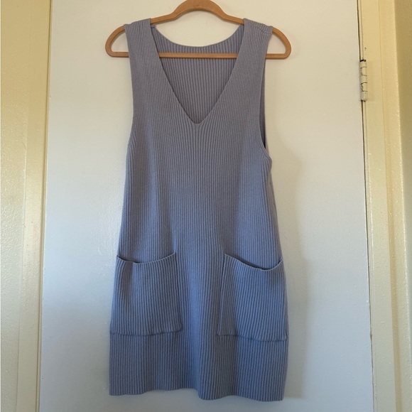 Dresses & Skirts - Light grayish blue mini sweater dress
